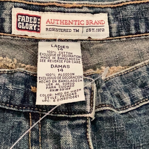 🦋NWOT Faded Glory Just So Fun Size 14 Denim Skirt Wardrobe Closet Must Have 🦋 - Picture 9 of 10